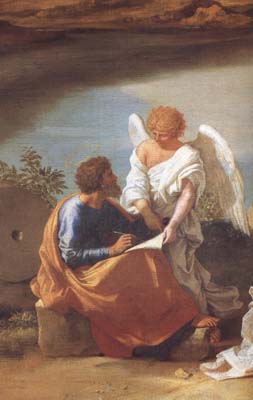 Nicolas Poussin detail  Landscape with Saint Matthew and the Angel (mk10)